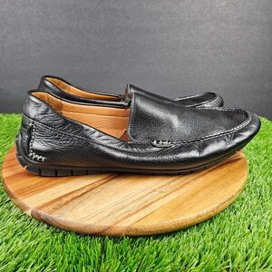 Johnston & Murphy Brannon Venetian Men's Size 12M US Black Leather Loafer Shoes